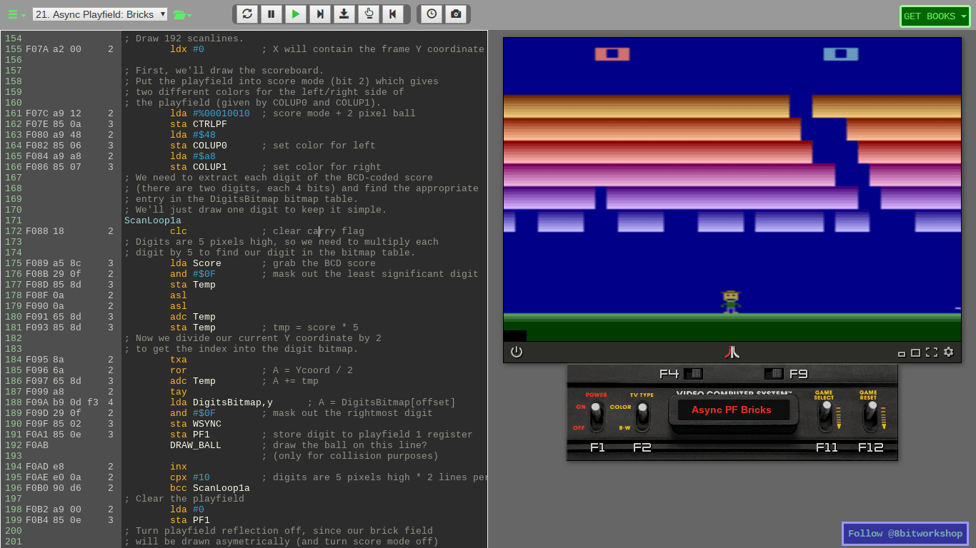 8bitworkshop IDE screenshot